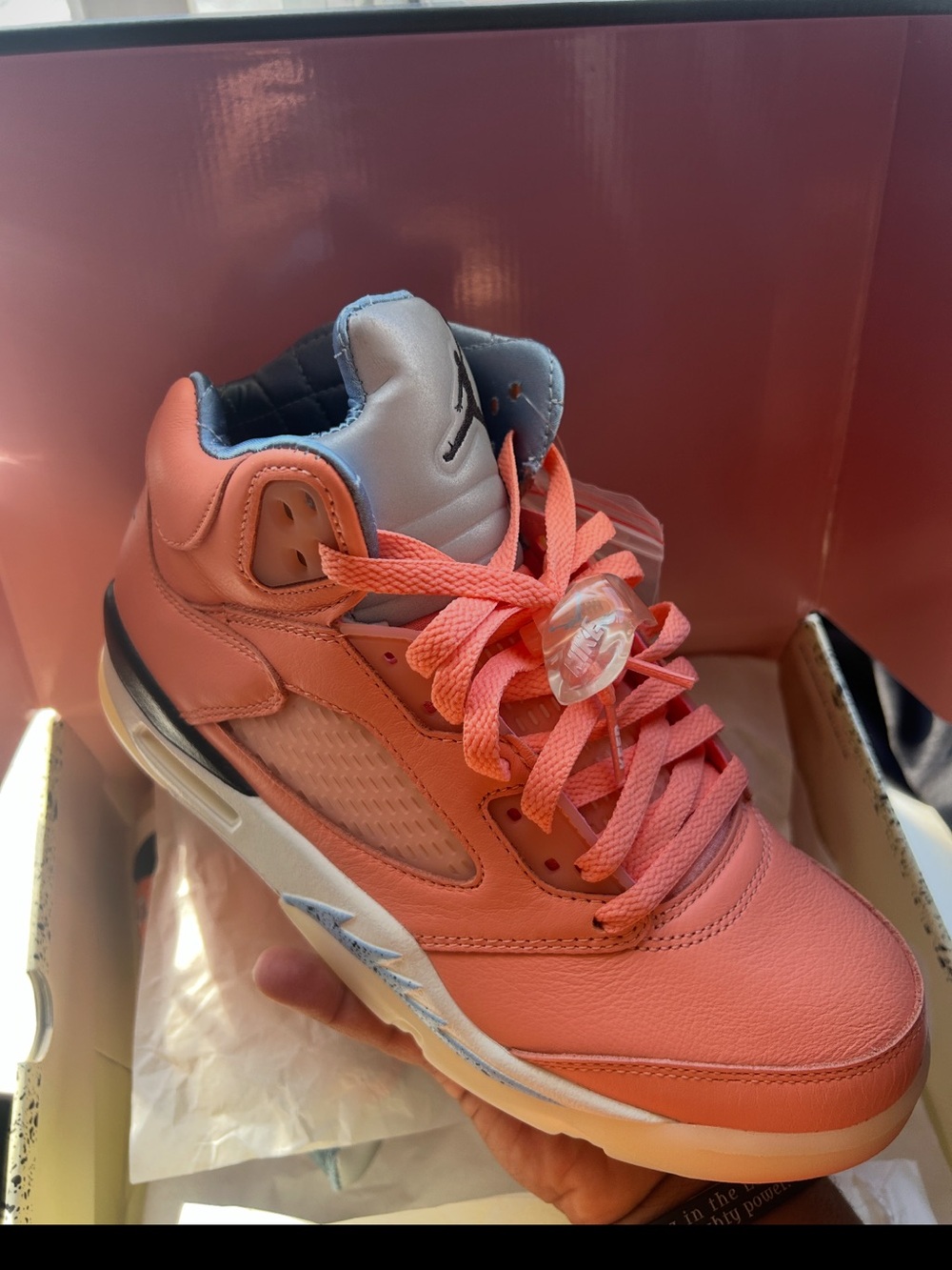 Air Jordan 5 Retro X DJ Khalid “Crimson Bliss” Sneakers - Picture 2 of 5